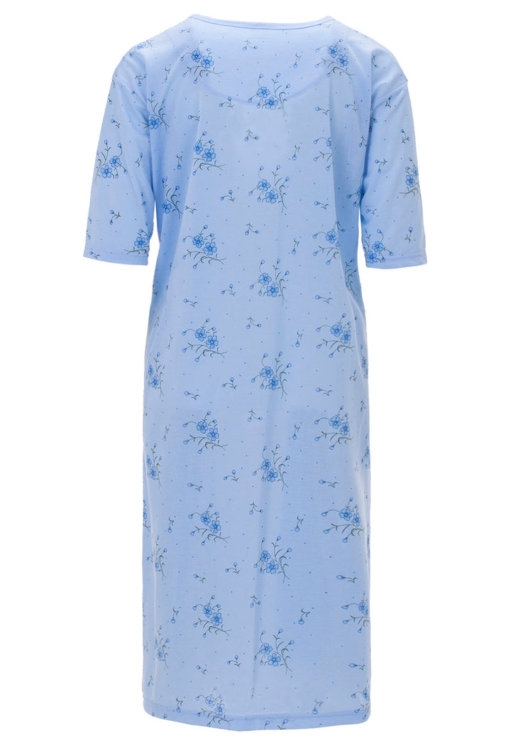 Nightgown short sleeve - flowers 3XL-6XL