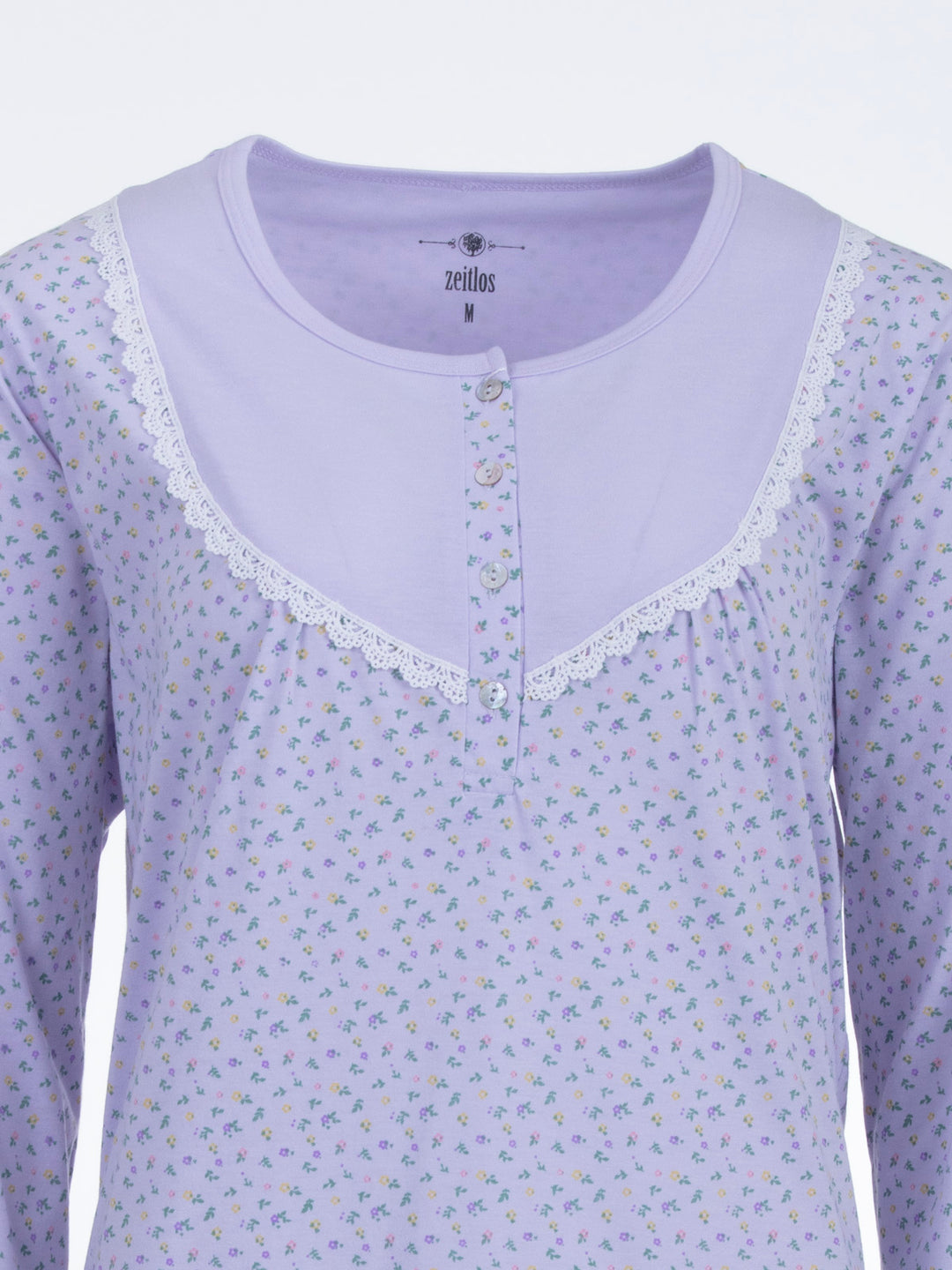 Nachthemd Langarm - Mille Fleur Spitze