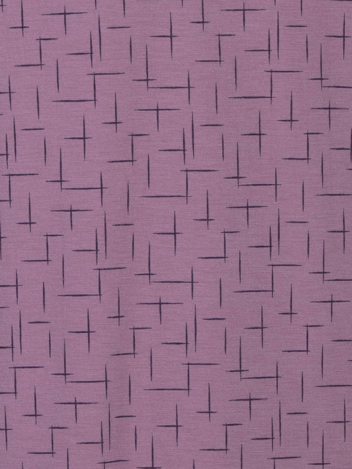 Long-sleeved nightdress - striped pattern