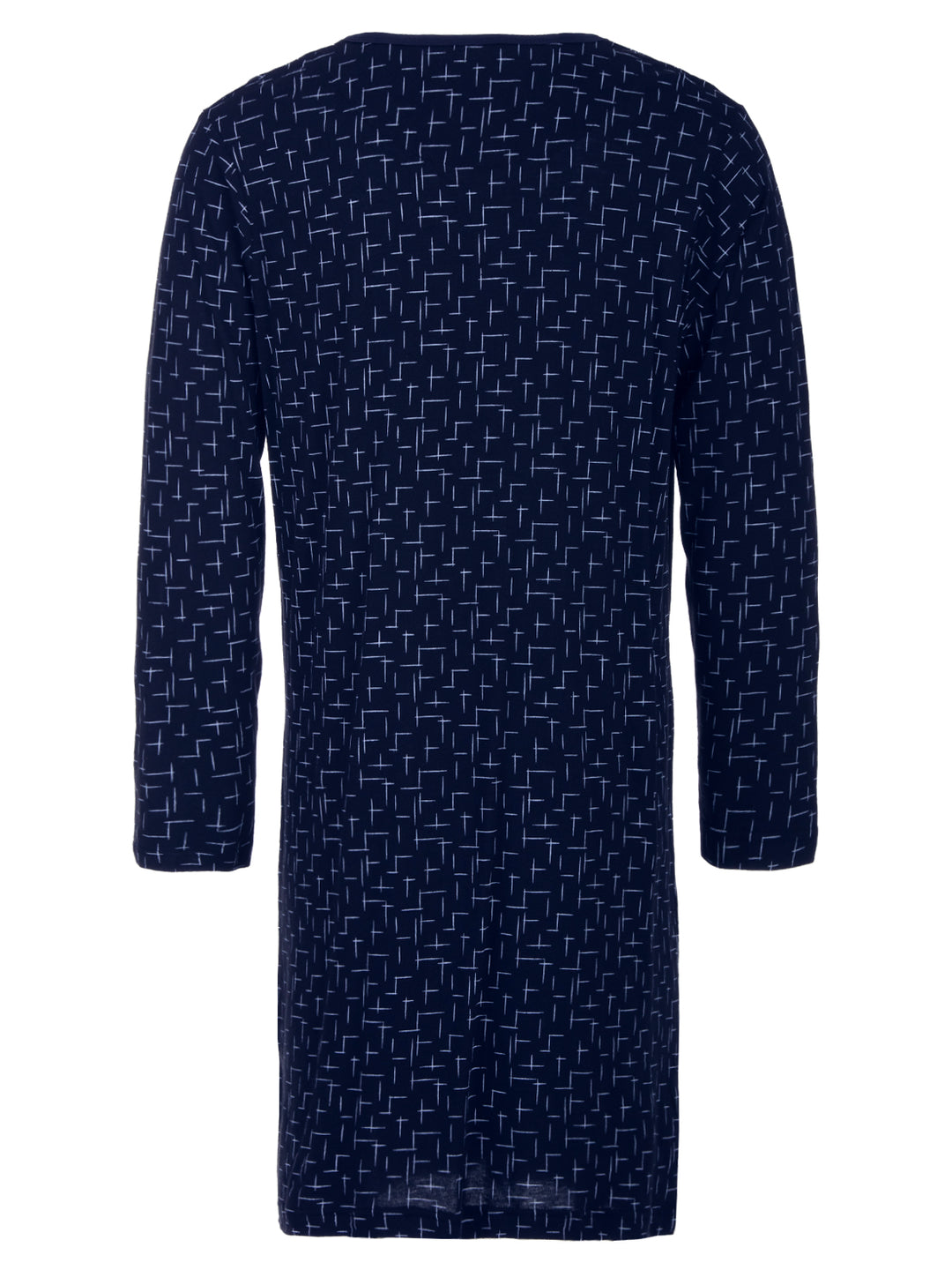 Long-sleeved nightdress - striped pattern