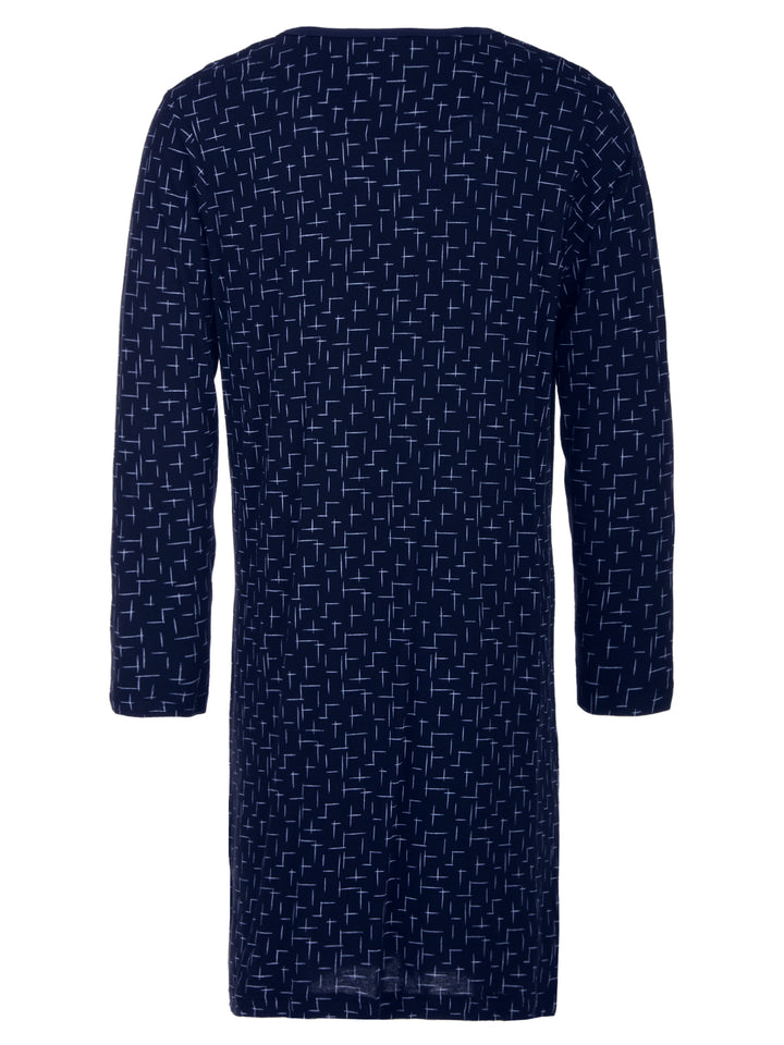 Long-sleeved nightdress - striped pattern