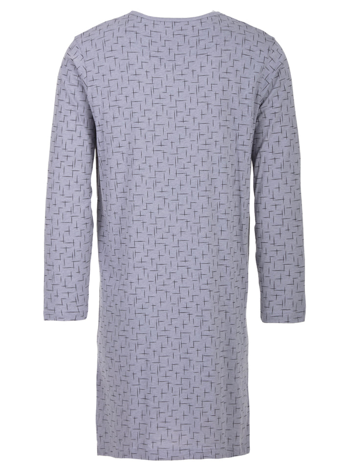 Long-sleeved nightdress - striped pattern