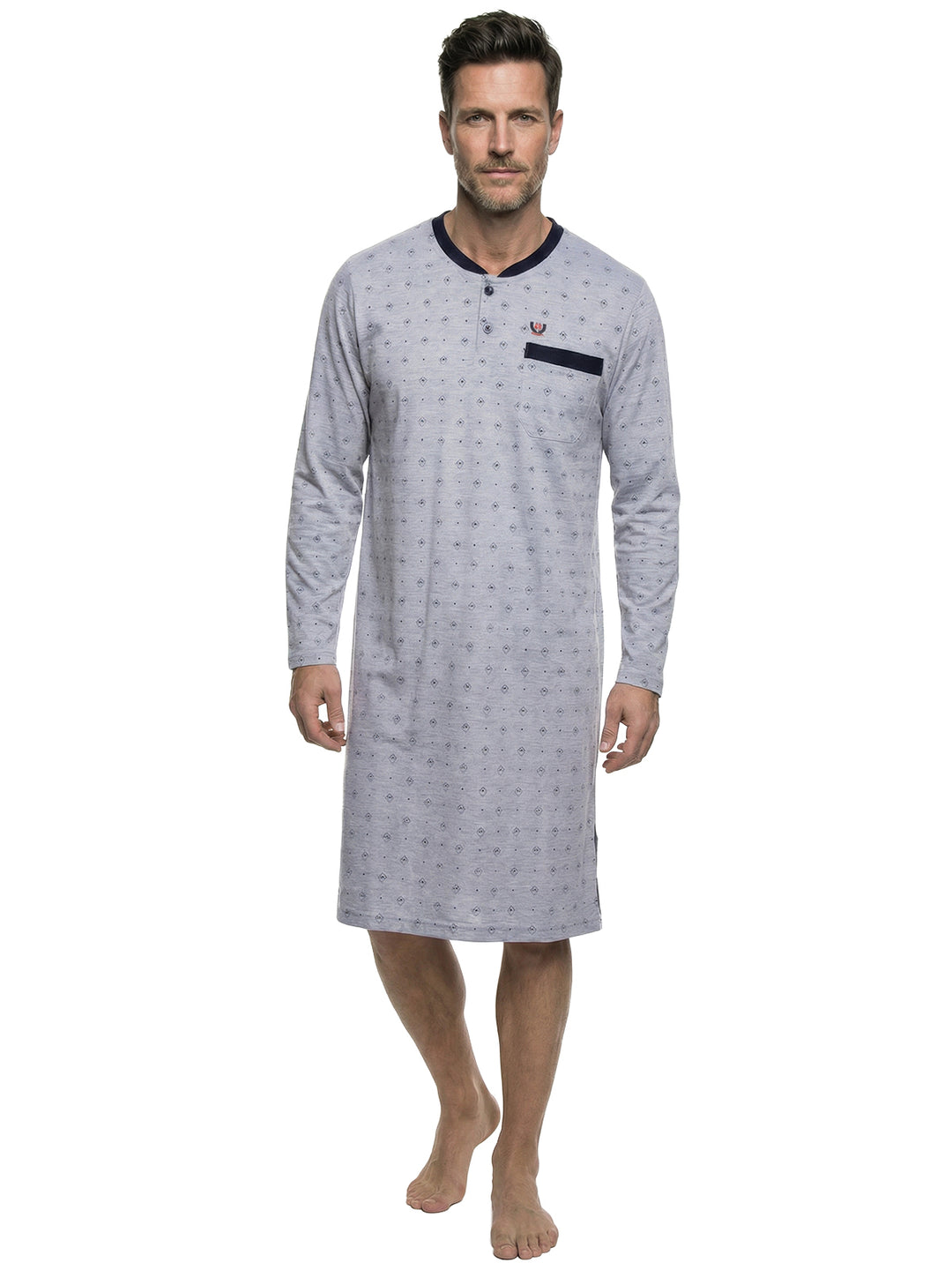 hellgrau mit navy Kragen alle Märkte