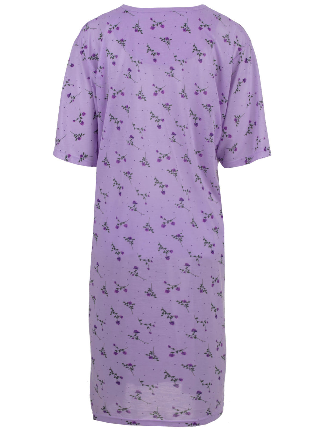 Nightgown Short Sleeve - 3XL-6XL Flowers