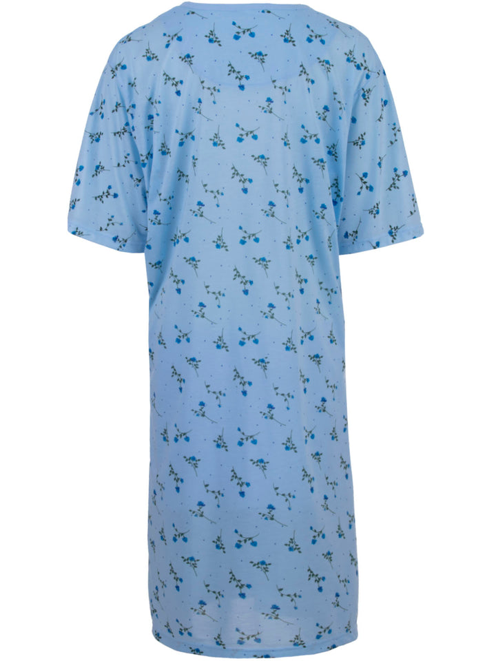 Nightgown Short Sleeve - 3XL-6XL Flowers