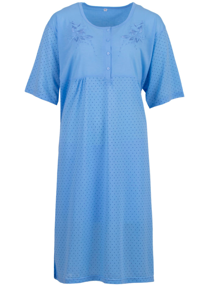 Nightgown short sleeve - dots 3XL-6XL