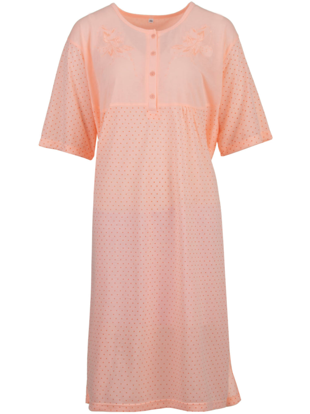 Nightgown short sleeve - dots 3XL-6XL