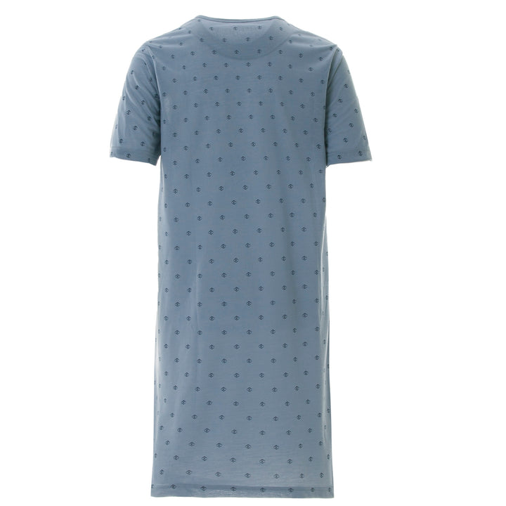 Nightgown short sleeves - rhombus V-neck eye