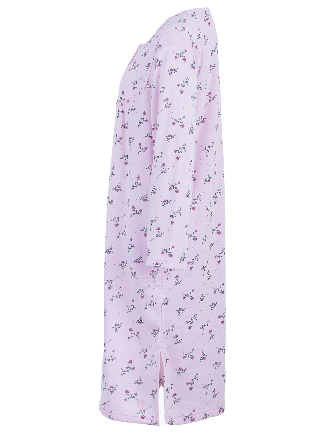 Thermo Nachthemd - Blumen Paspel