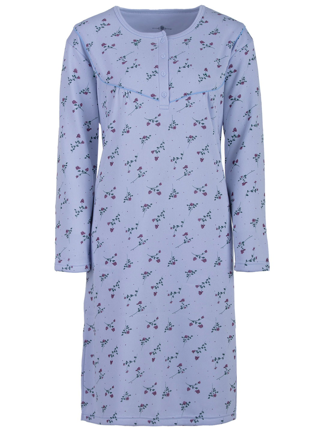 Thermo Nachthemd - Blumen Paspel