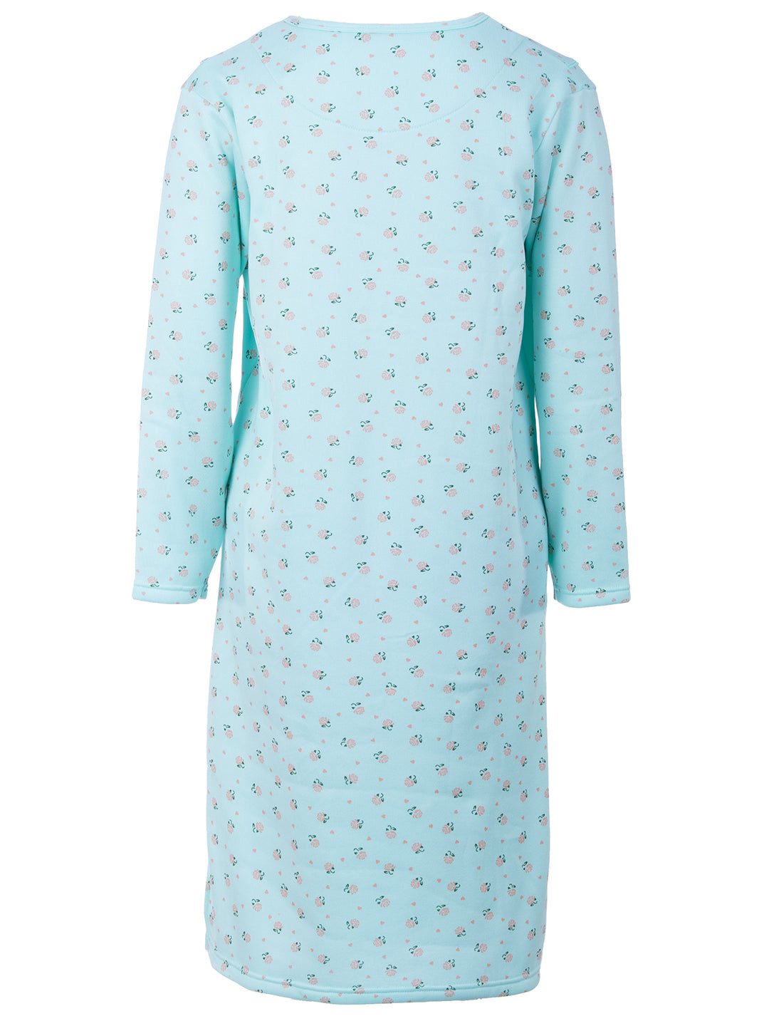 Thermo Nachthemd - Romy mit Rosen und Herzen