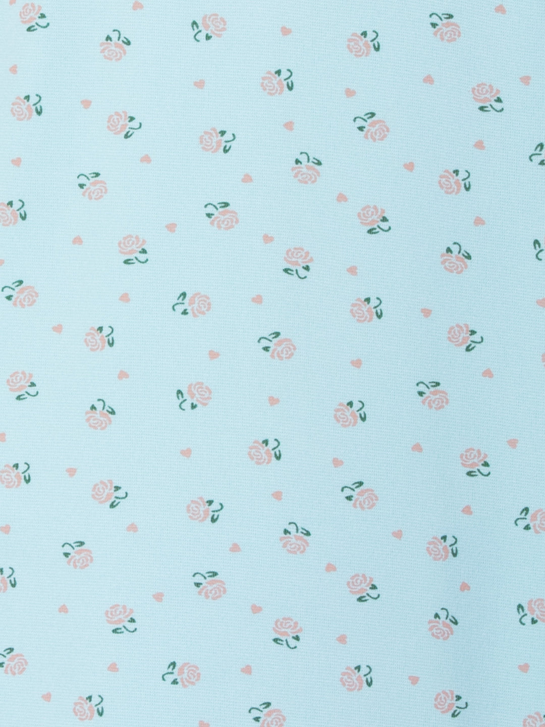 Thermo Nachthemd - Romy mit Rosen und Herzen