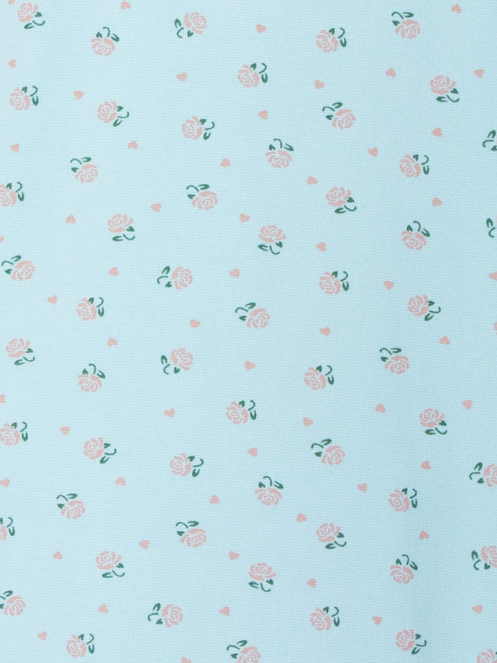 Thermo Nachthemd - Romy mit Rosen und Herzen