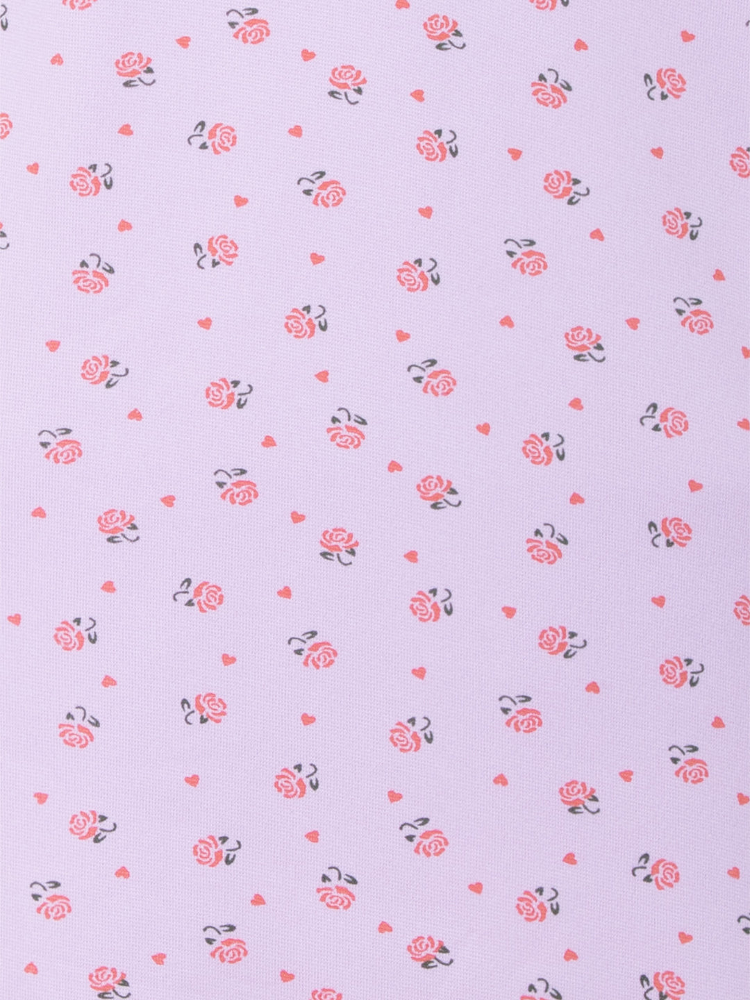 Thermo Nachthemd - Romy mit Rosen und Herzen