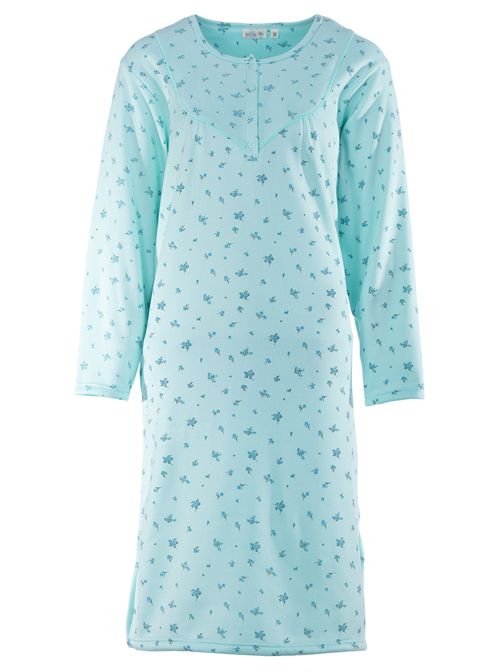 Thermo Nachthemd - Zarten Blüten