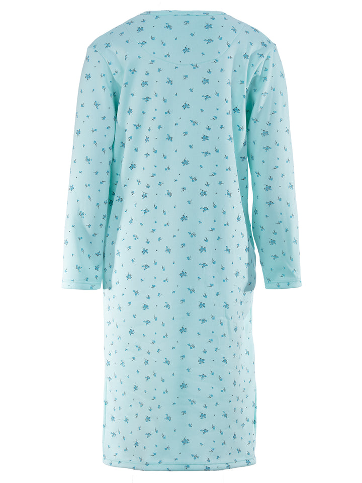 Thermo Nachthemd - Zarten Blüten