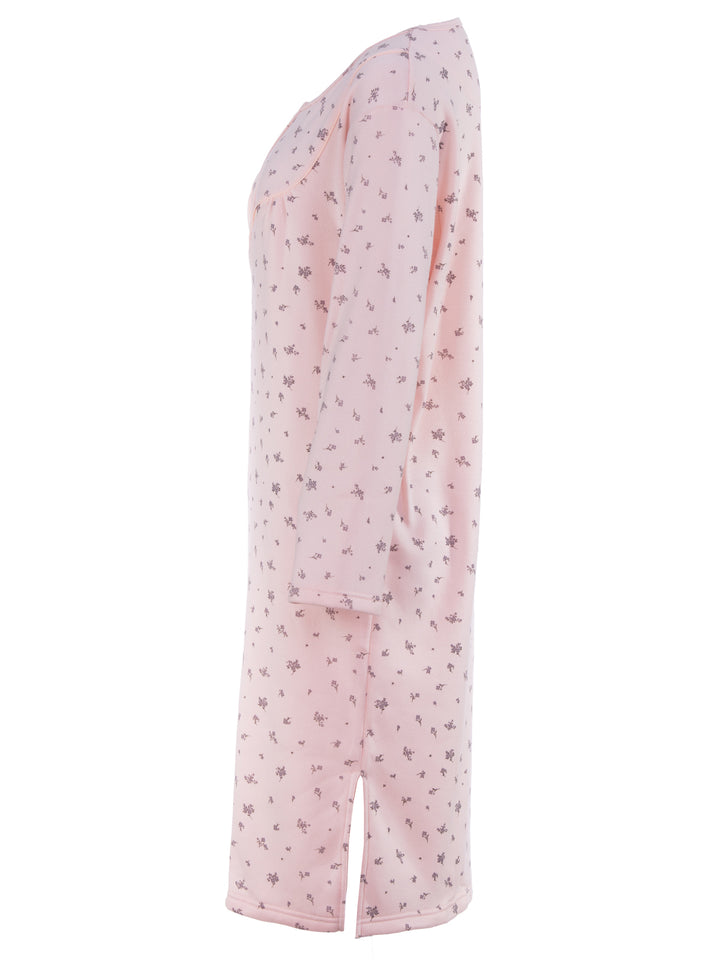 Thermo Nachthemd - Zarten Blüten
