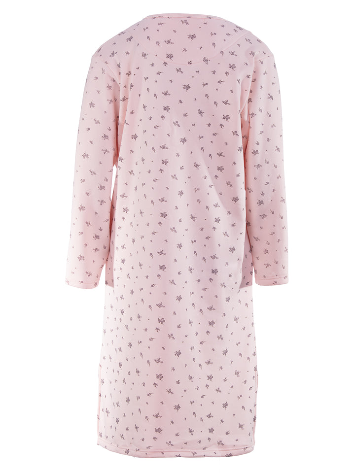 Thermo Nachthemd - Zarten Blüten
