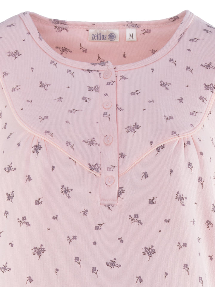 Thermo Nachthemd - Zarten Blüten