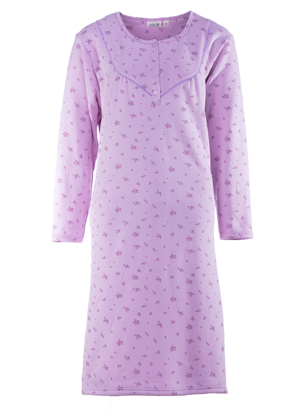 Thermo Nachthemd - Zarten Blüten