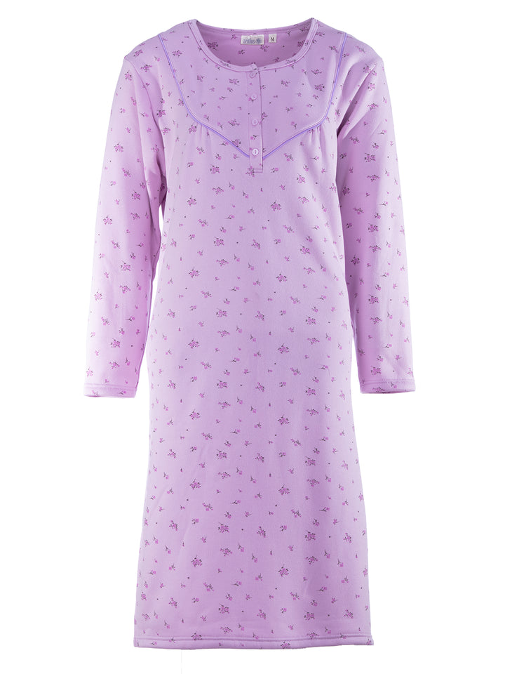 Thermo Nachthemd - Zarten Blüten