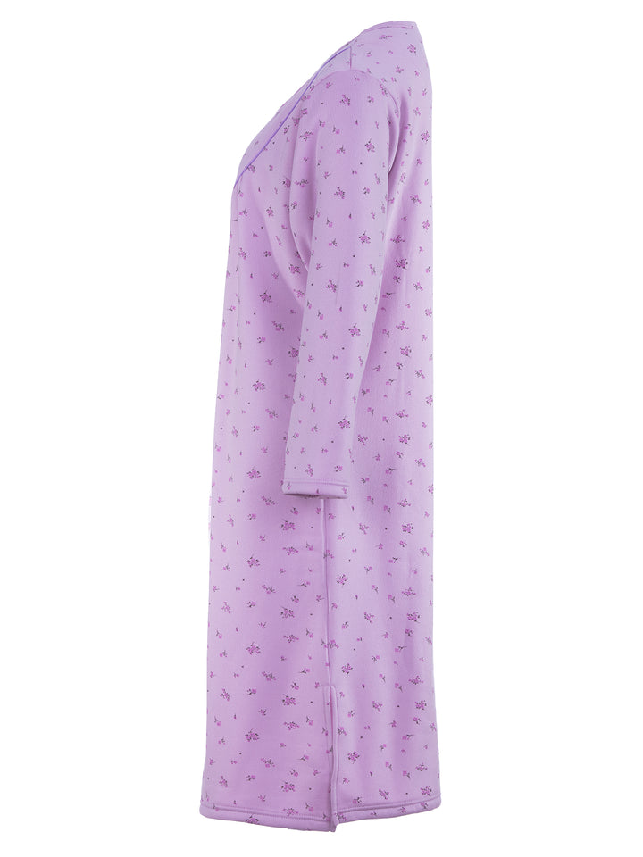 Thermo Nachthemd - Zarten Blüten