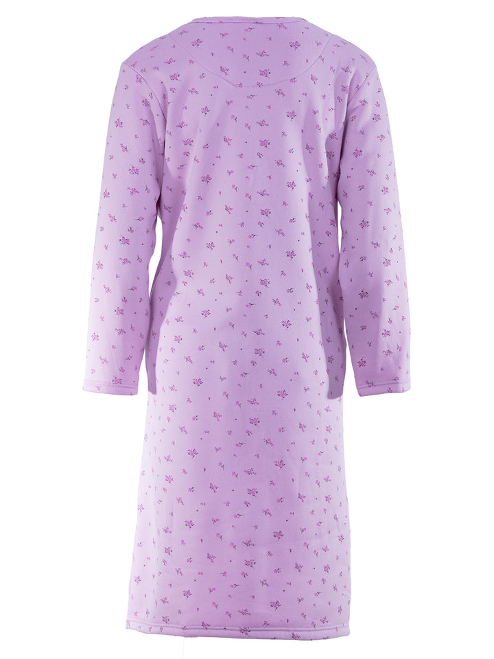 Thermo Nachthemd - Zarten Blüten
