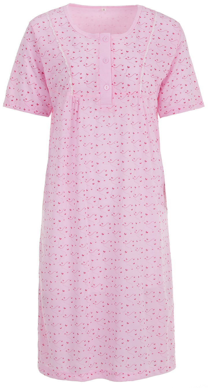 Nightgown short sleeve - butterfly