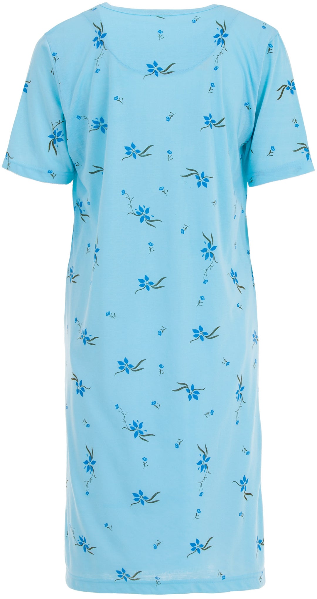 Nightgown short sleeves - embroidery flower