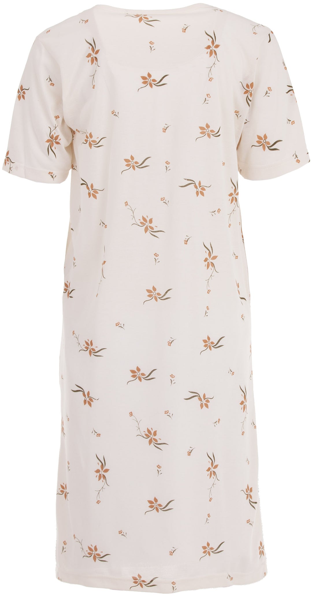 Nightgown short sleeves - embroidery flower