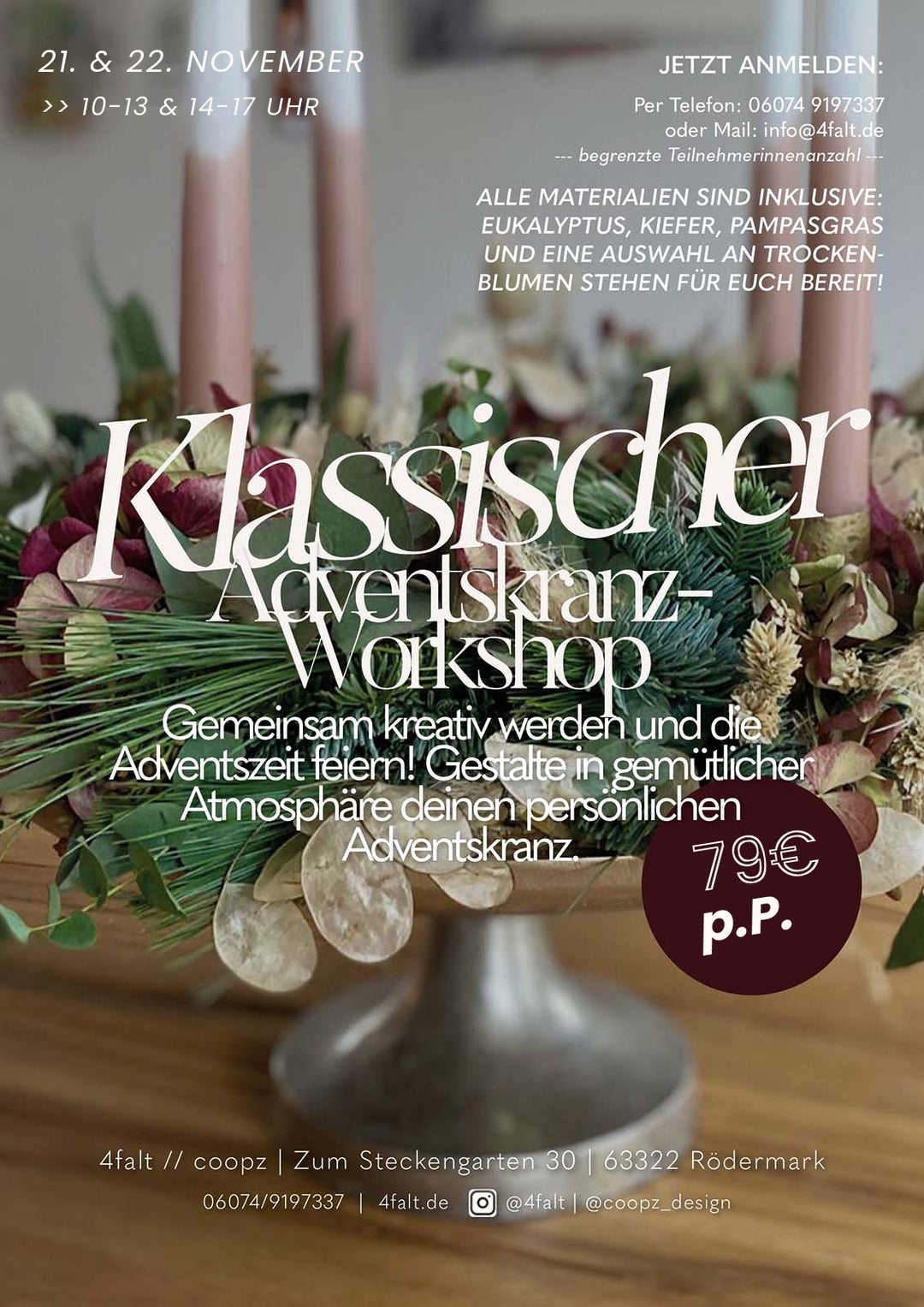 Workshop - Adventskranzbinden 2026