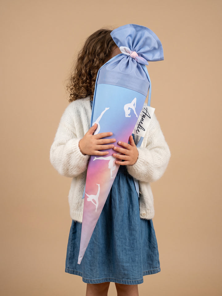 Schultüte Akrobatik mit Haarschleife