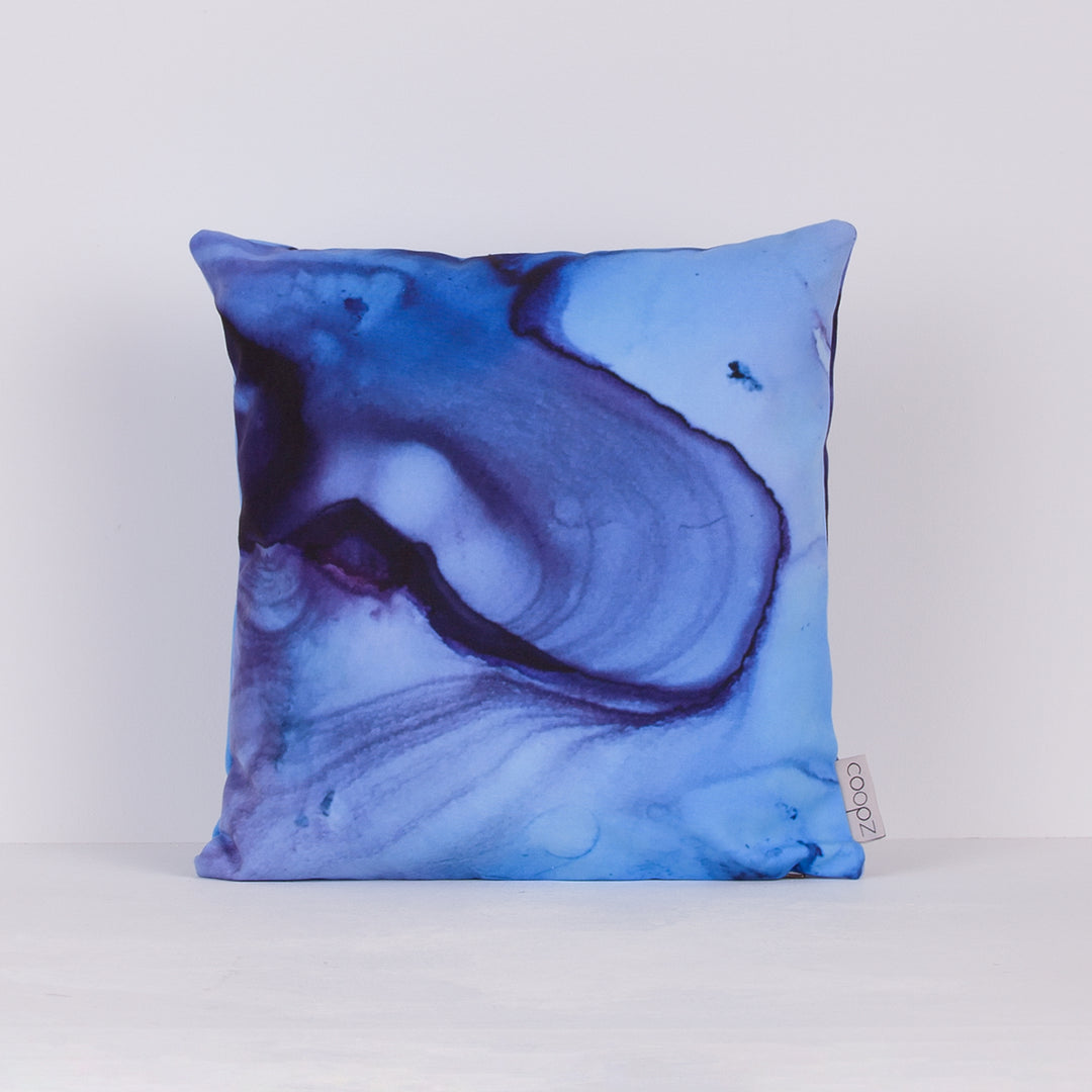 Pillowcase Blue Alcohol Ink