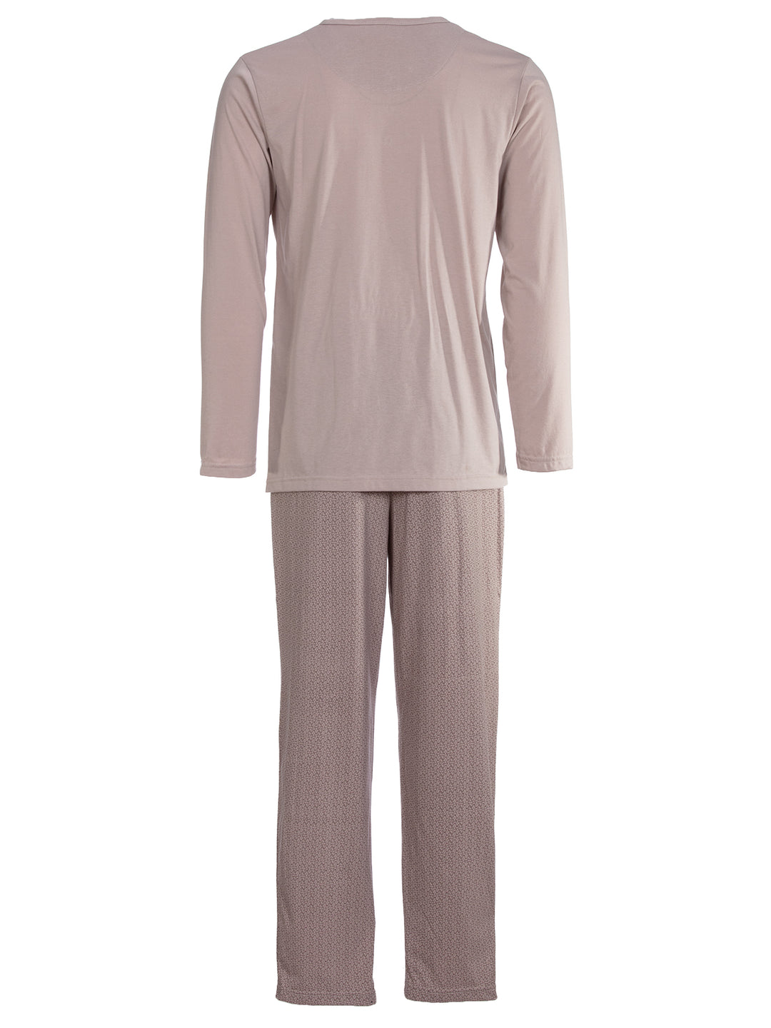 Pyjama Set Langarm - Carlo Henley Fein-Muster-Hose Brusttasche