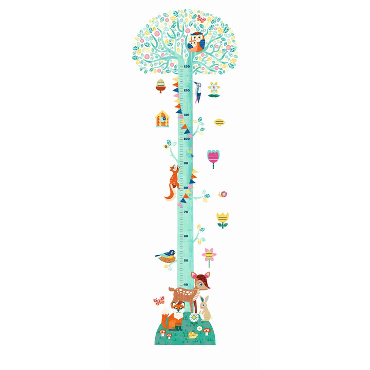 Wall sticker measuring stick: Blossoming tree