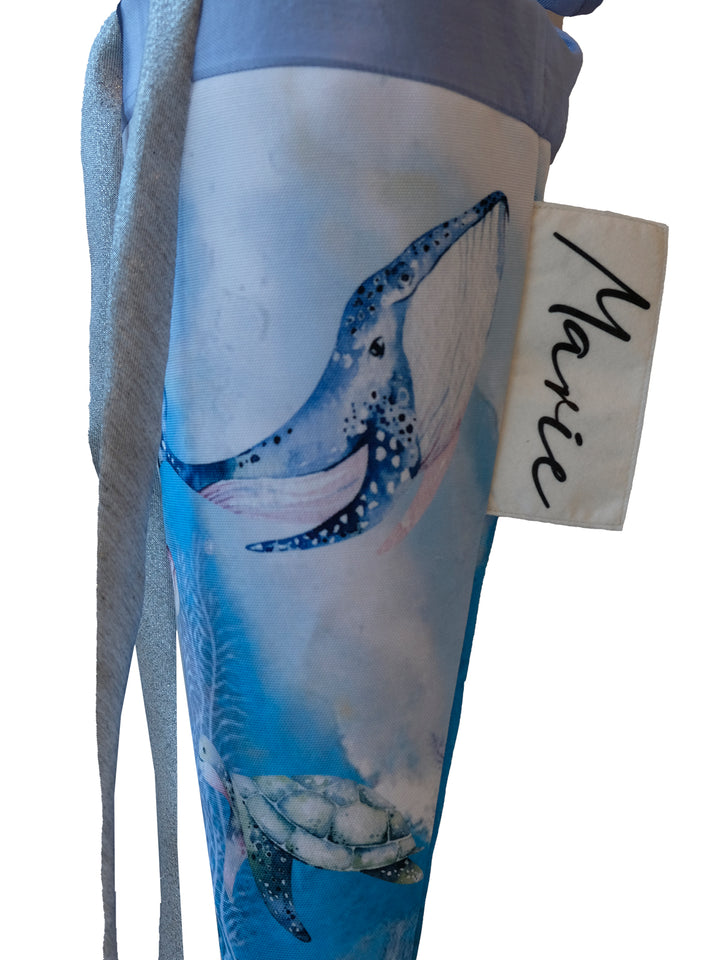 Schultüte Meerestiere 70 cm mit Haarschleife