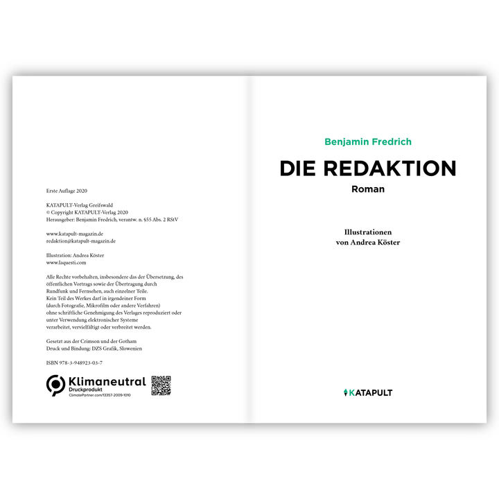 Die Redaktion (Roman über die Entstehung von KATAPULT)