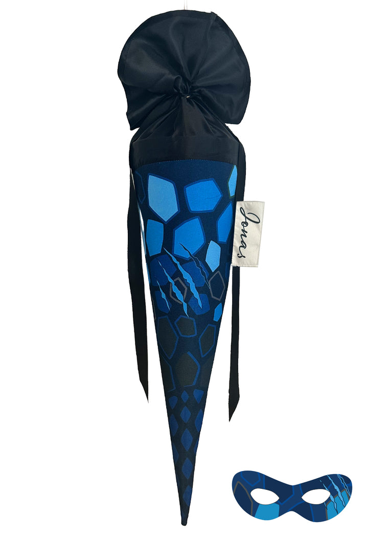 School Cone Dino No. 4 with Superhero Mask