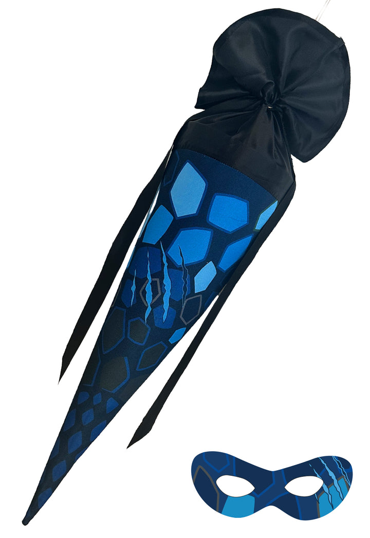 School Cone Dino No. 4 with Superhero Mask