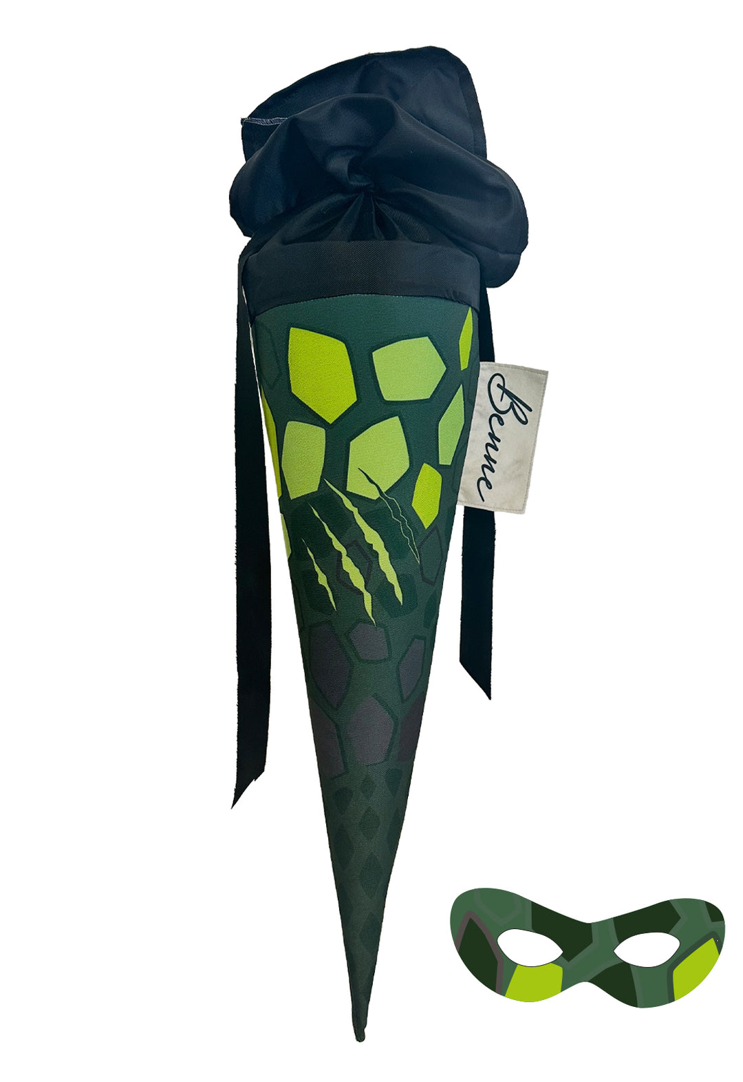 Schultüte Dino Nr. 5 mit Superheldenmaske