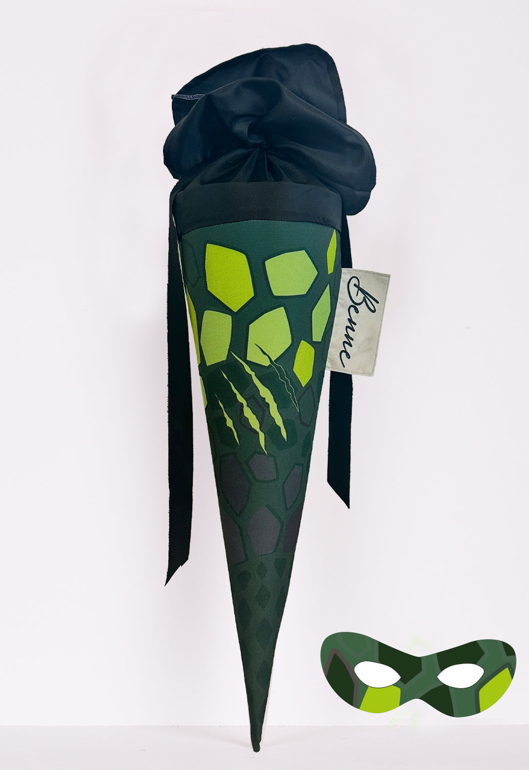 Schultüte Dino Nr. 5 mit Superheldenmaske
