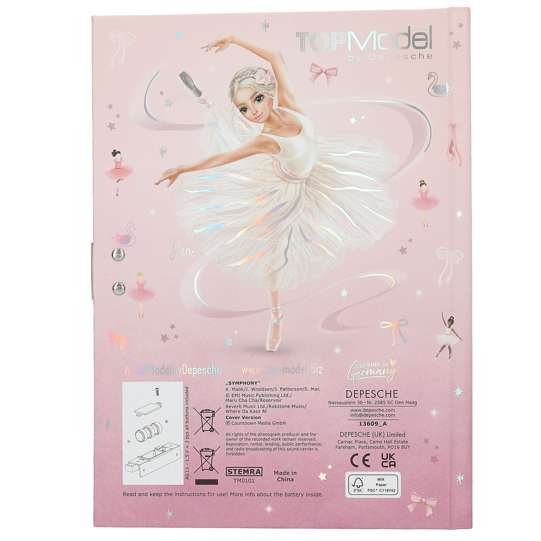 TOPModel Geheimcode Tagebuch BALLET rosa
