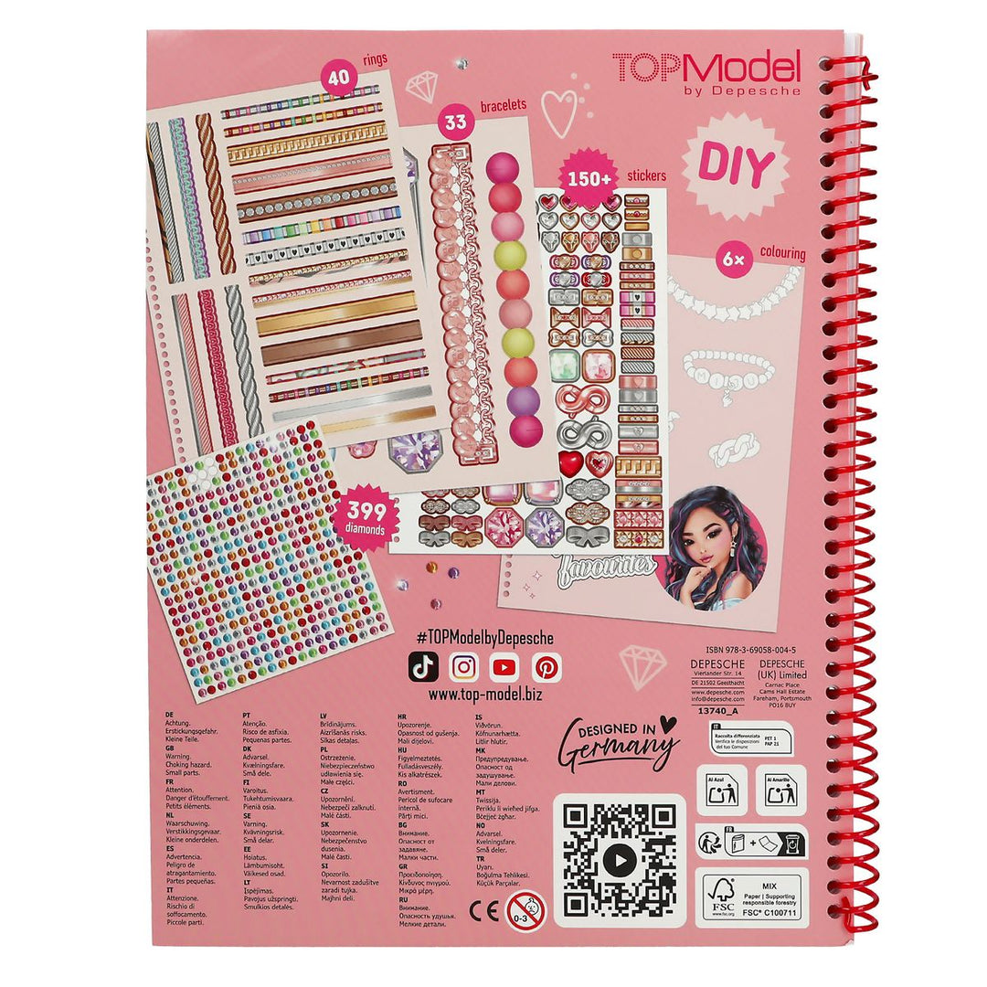 TOPModel Malbuch Create your Bling Bling Schmuck