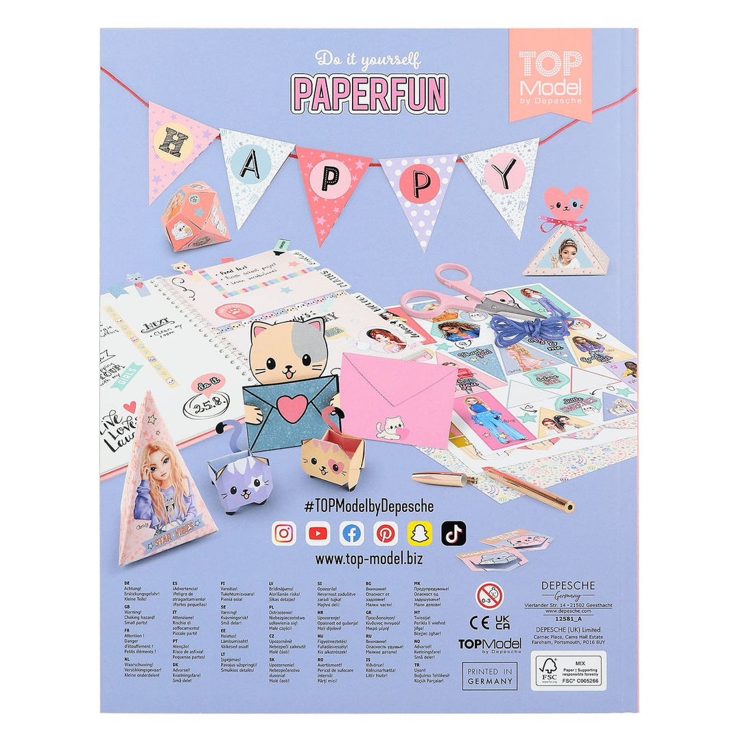 TOPModel Bastelbuch DIY Paper FUN CUTIE STAR