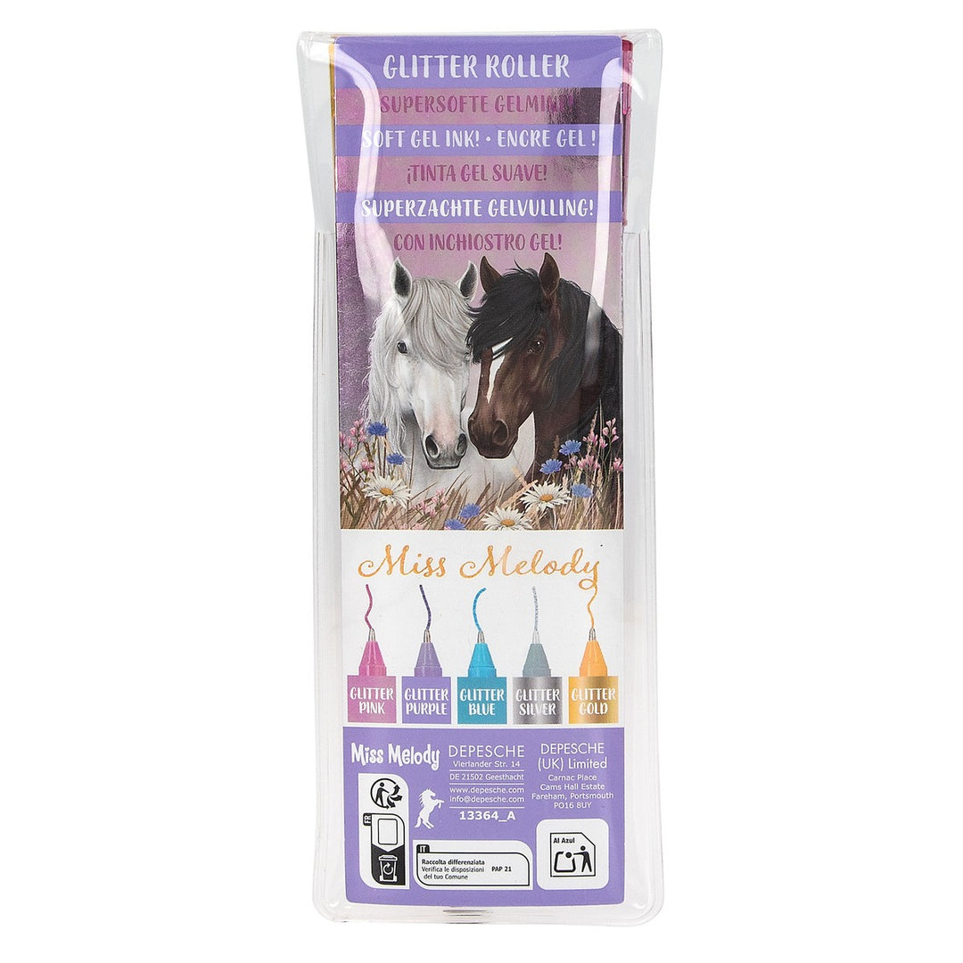 Miss Melody Glitter Rollerball Pen