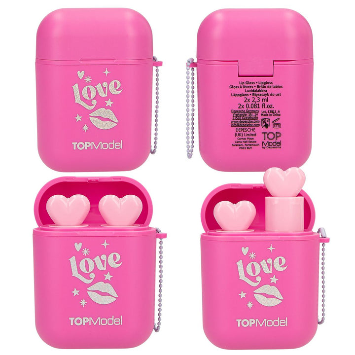 TOPModel Lipgloss Set Beauty And Me im Kopfhörer Case