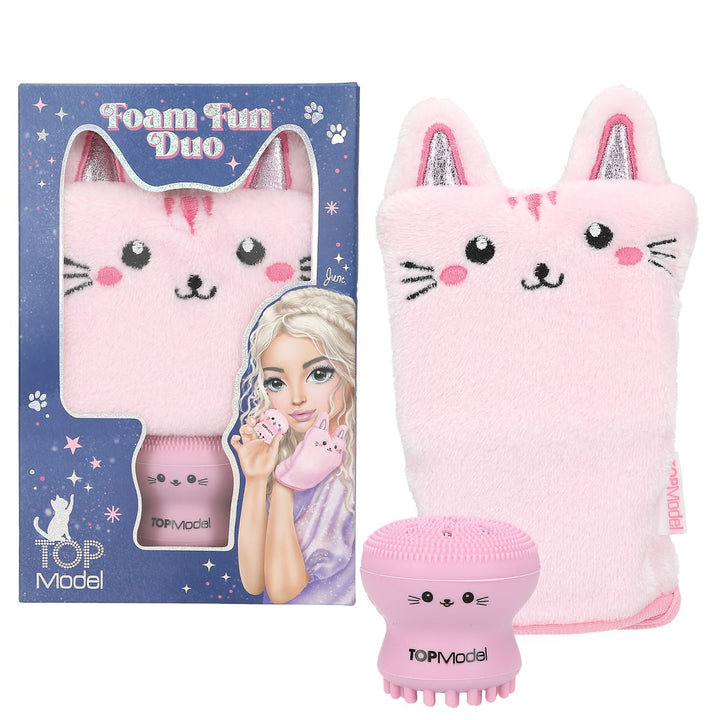 TOPModel Foam Fun Duo Beauty And Me Wash Glove &amp; Face Sponge