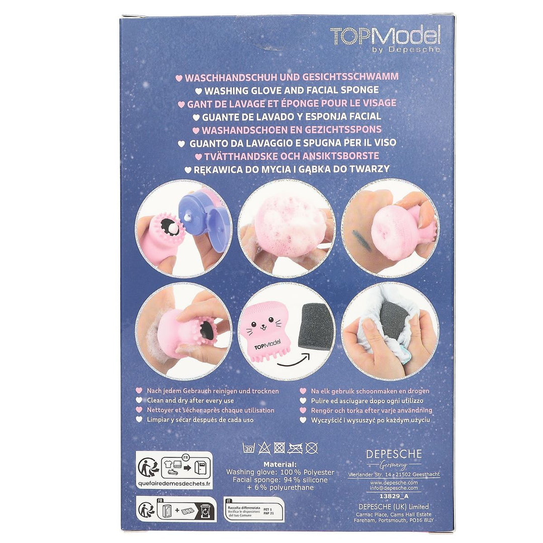 TOPModel Foam Fun Duo Beauty And Me Wash Glove &amp; Face Sponge