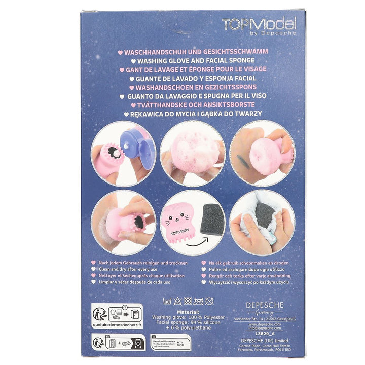 TOPModel Foam Fun Duo Beauty And Me Wash Glove &amp; Face Sponge