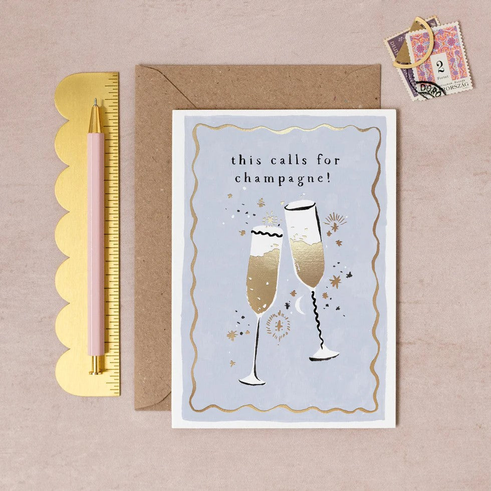 Klappkarte This Calls for Champagne Card